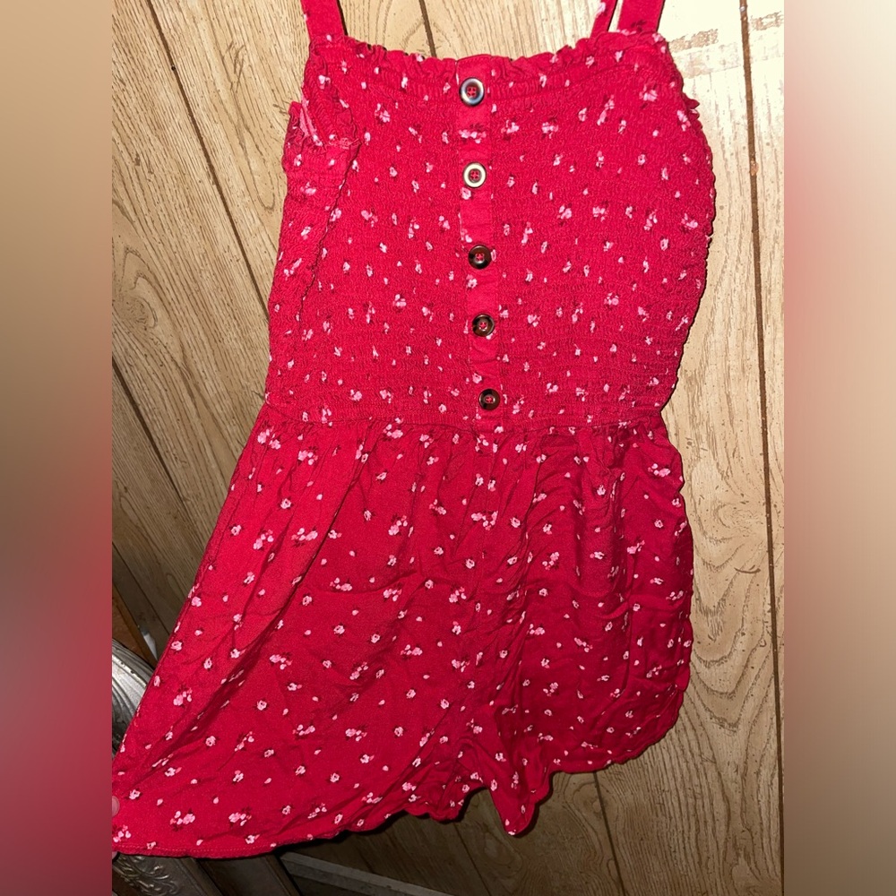 NWOT Hollister Floral Smocked Romper - Picture 2 of 9